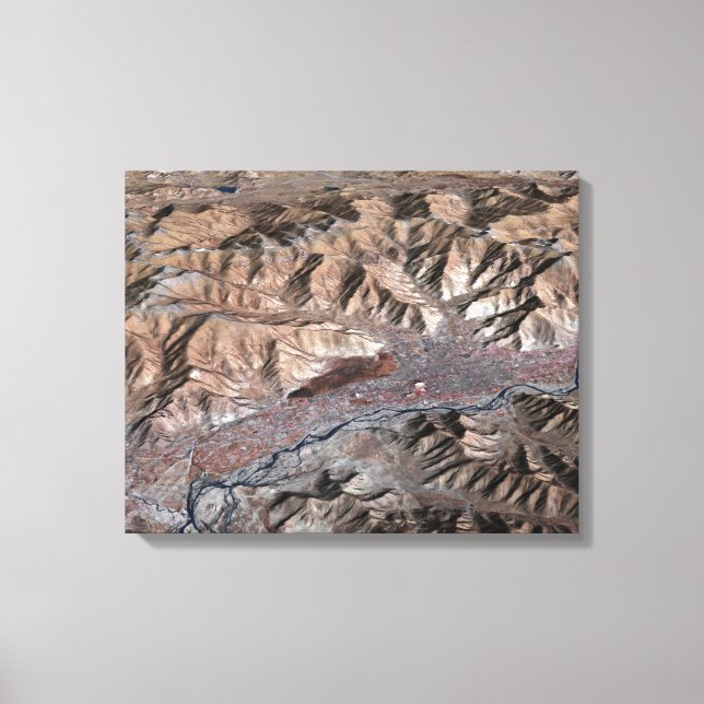 Impressão Em Tela Visão tridimensional da paisagem (Frente)
