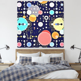 Impressão Em Tela Visão Universo da Bolha Joyful
