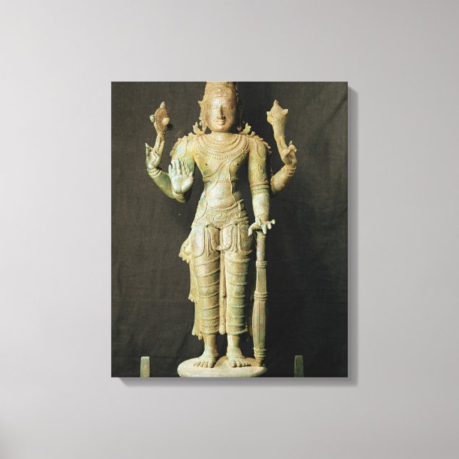 Impressão Em Tela Vishnu, Late Chola (Frente)