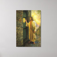 Visitação ao amanhecer Jesus batendo em uma porta