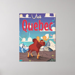 Impressão Em Tela Visite o poster de viagens de desenhos de desenhos