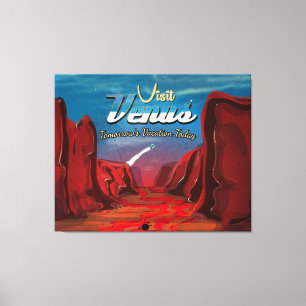Impressão Em Tela Visite o Poster vintage Vênus