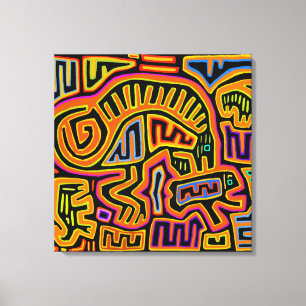 Impressão Em Tela Visões de Mola Chamã Peyote