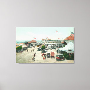 Impressão Em Tela Vista aérea da cidade da barraca e da plaza do