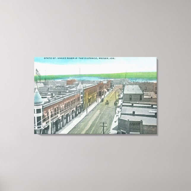 Impressão Em Tela Vista aérea da rua estatal e do Cobra (Frente)