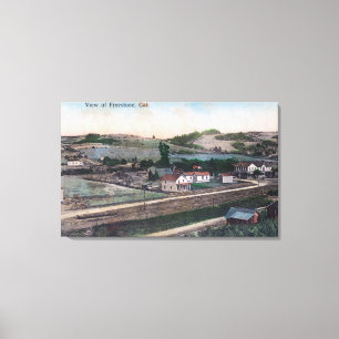 Impressão Em Tela Vista aérea de TownFreestone, CA