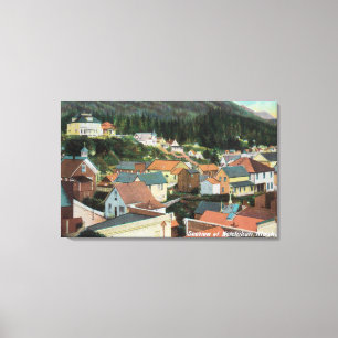 Impressão Em Tela Vista aérea de uma seção da cidade