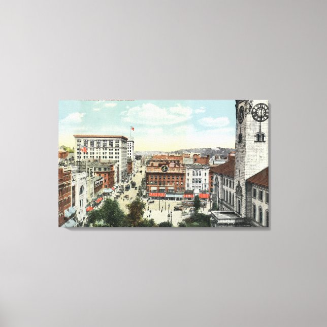 Impressão Em Tela Vista aérea do canto de Harrington (Frente)