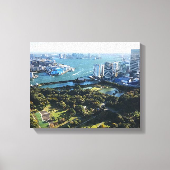 Impressão Em Tela Vista aérea do Jardim Japonês (Frente)