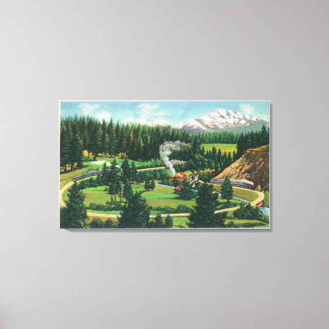 Impressão Em Tela Vista aérea do Loop de Cantara, Sacramento (Frente)