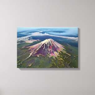 Impressão Em Tela Vista Aérea do Monte Fuji - Japão Artístico