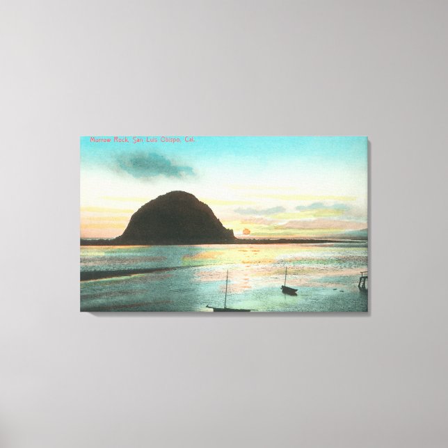 Impressão Em Tela Vista aérea do Morrow Rock e da Baía (Frente)