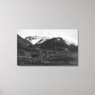 Impressão Em Tela Vista aérea fotografia de Juneau, Alaska