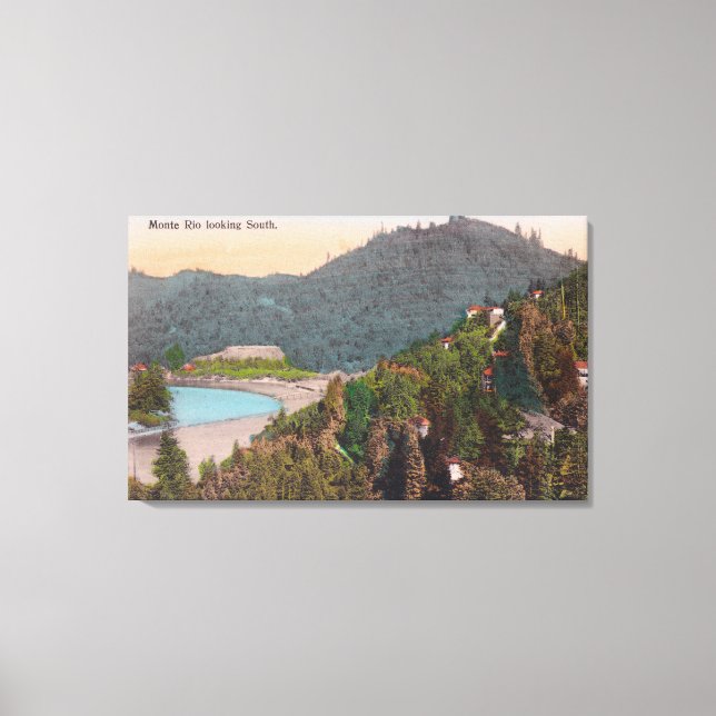 Impressão Em Tela Vista aérea sul de Monte Rio (Frente)