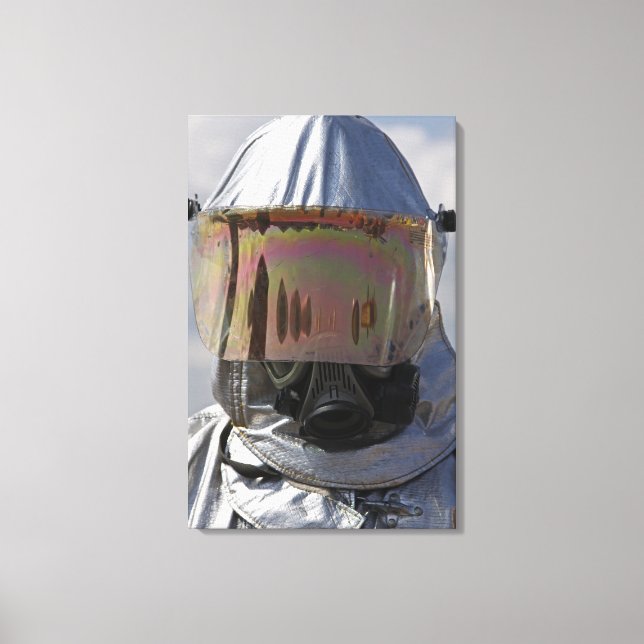 Impressão Em Tela Vista aproximada de um bombeiro (Frente)