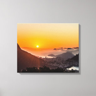 Impressão Em Tela Vista Chinesa, Rio de Janeiro, Brasil