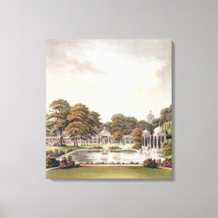 Impressão Em Tela Vista da abóbada, pavilhão de Brigghton, gravado