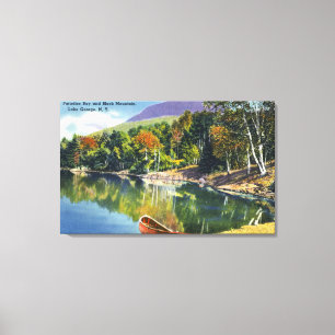 Impressão Em Tela Vista da baía do paraíso e da montanha preta de