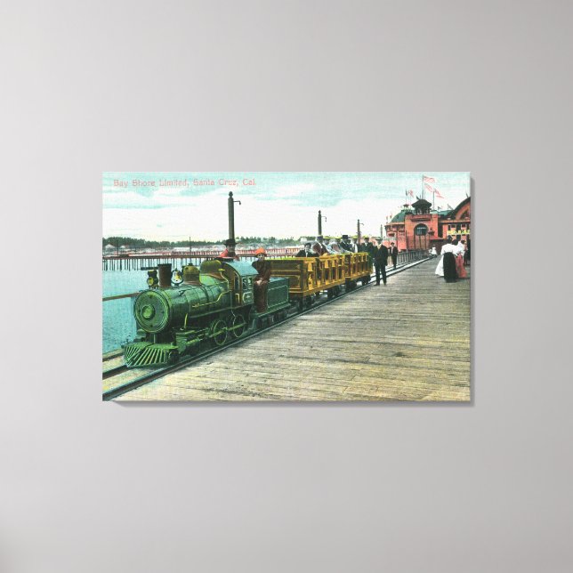 Impressão Em Tela Vista da Baía Shore IlimitedSanta Cruz, CA (Frente)