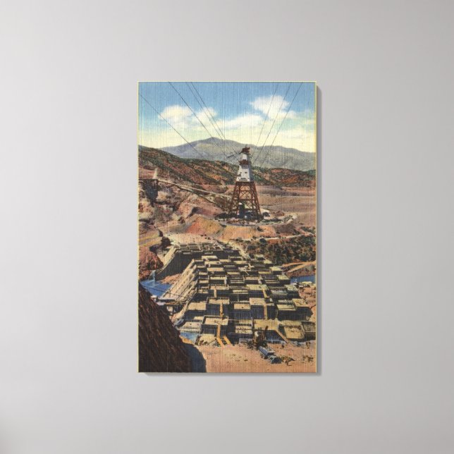 Impressão Em Tela Vista da barragem de Shasta (Frente)