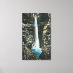 Impressão Em Tela Vista da cascata da caverna