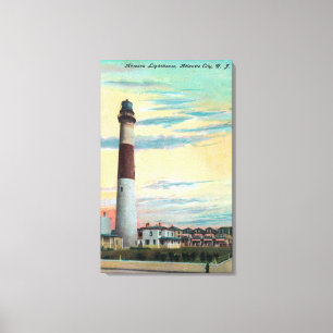 Impressão Em Tela Vista da cidade de Absecon LighthouseAtlantic, NJ