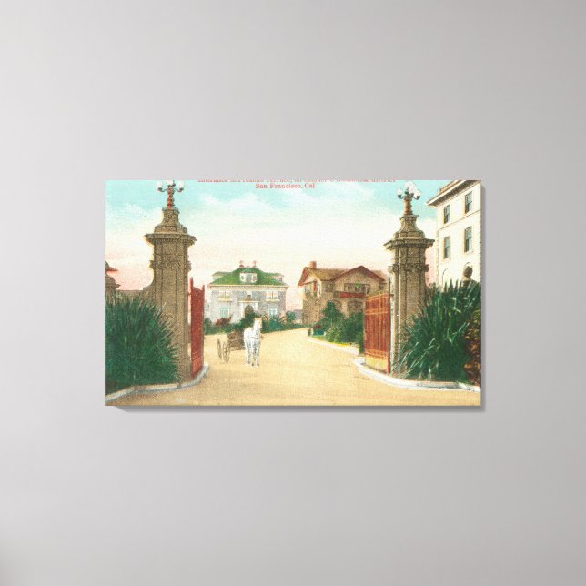 Impressão Em Tela Vista da Entrada ao Presidio Terrace (Frente)