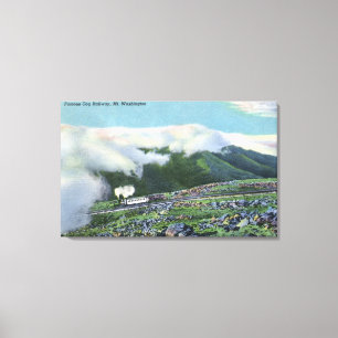 Impressão Em Tela Vista da estrada de ferro de roda denteada famosa