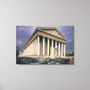 Impressão Em Tela Vista da fachada do La Madeleine