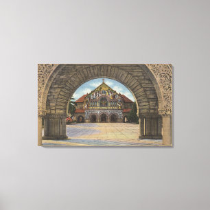 Impressão Em Tela Vista da igreja memorável, Stanford U.
