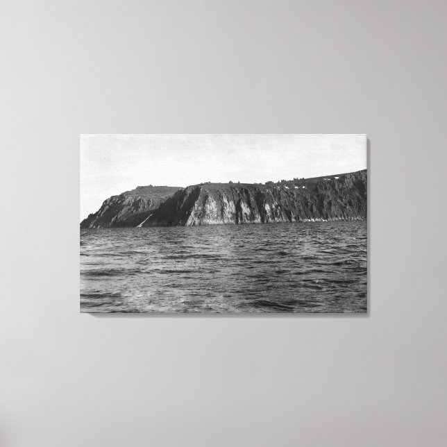 Impressão Em Tela Vista da Ilha do Rei, Fotografia do Alasca (Frente)