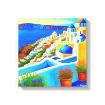 Vista da ilha Santorini