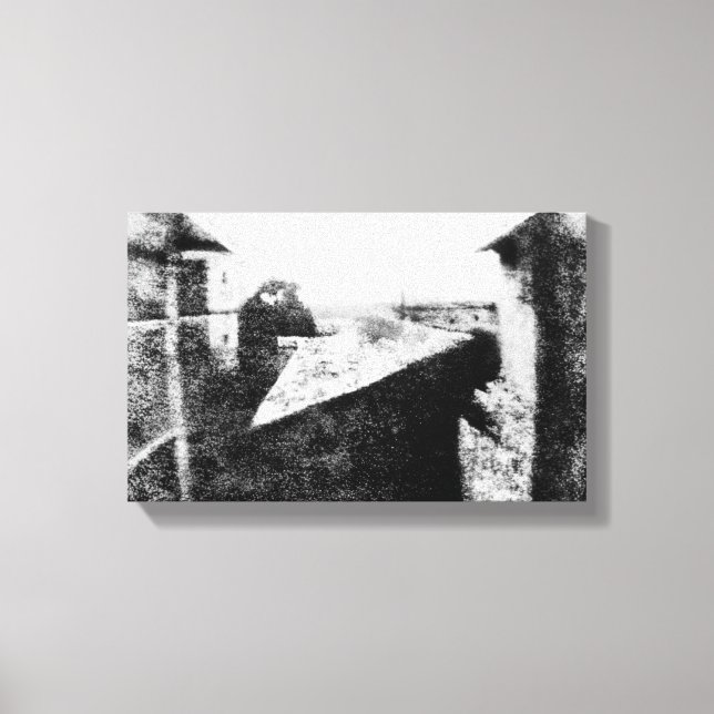 Impressão Em Tela Vista da janela em Le Gras (Frente)