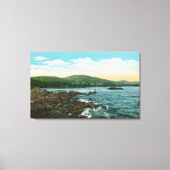 Impressão Em Tela Vista da margem perto do porto de Camden (Frente)