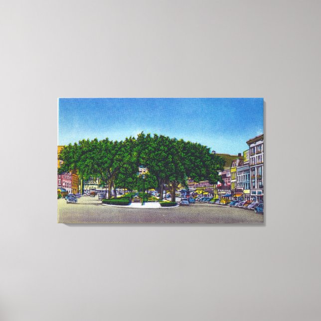 Impressão Em Tela Vista da Praça Pública nº 2 (Frente)