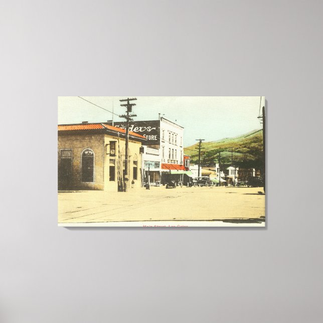 Impressão Em Tela Vista da rua principalLos Gatos, CA 2 (Frente)