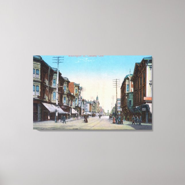 Impressão Em Tela Vista da Rua Washington # 2Oakland, CA (Frente)