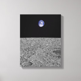 Impressão Em Tela Vista da Terra da Lua
