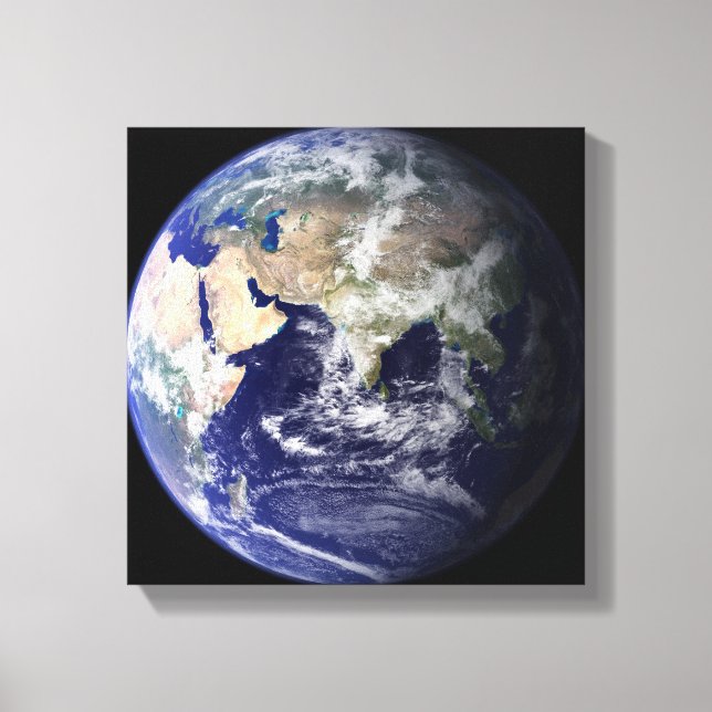 Impressão Em Tela Vista da Terra do espaço (Frente)