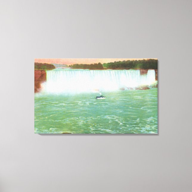 Impressão Em Tela Vista das Caixas Americanas (Frente)