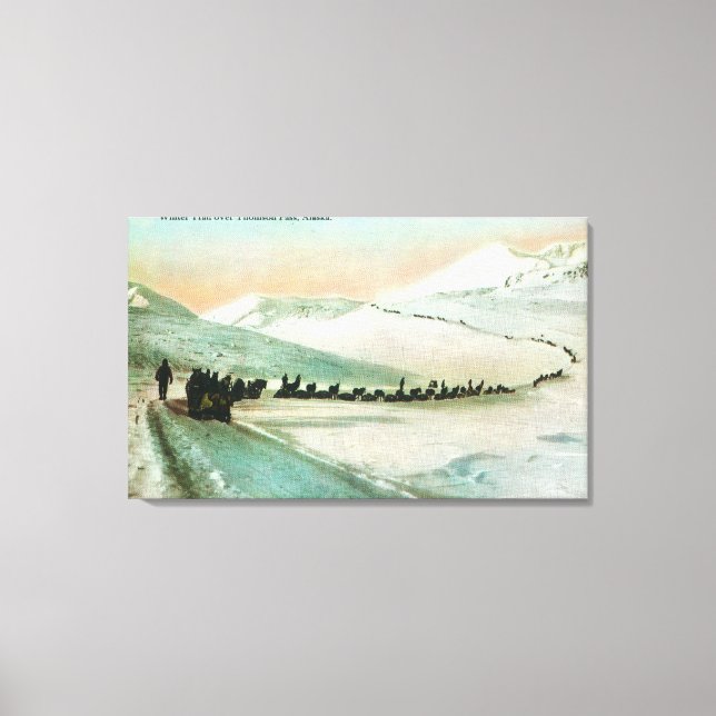 Impressão Em Tela Vista das calçadas de inverno (Frente)