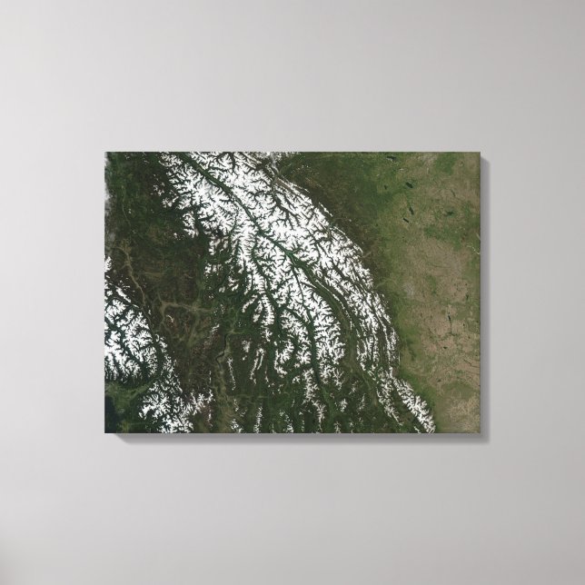 Impressão Em Tela Vista das Montanhas Rochosas (Frente)