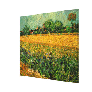 Impressão Em Tela Vista de Arles com Irlandeses por Vincent van Gogh
