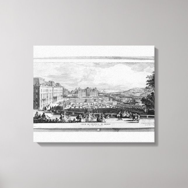 Impressão Em Tela Vista de Chateau de Meudon (Frente)