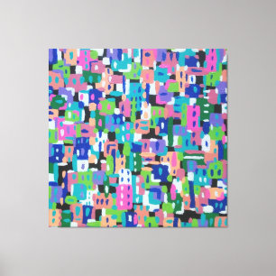 Impressão Em Tela Vista de Cidade à Noite