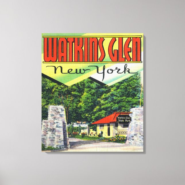 Impressão Em Tela Vista de Entrada Principal para o Parque Estadual  (Frente)