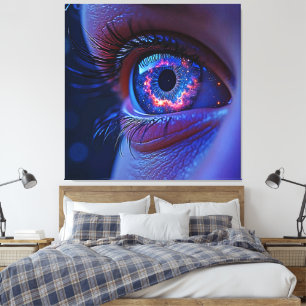 Impressão Em Tela Vista de Estelar dos Olhos Cósmicos