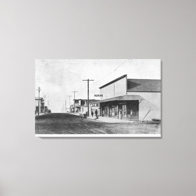 Impressão Em Tela Vista de George Street (Frente)