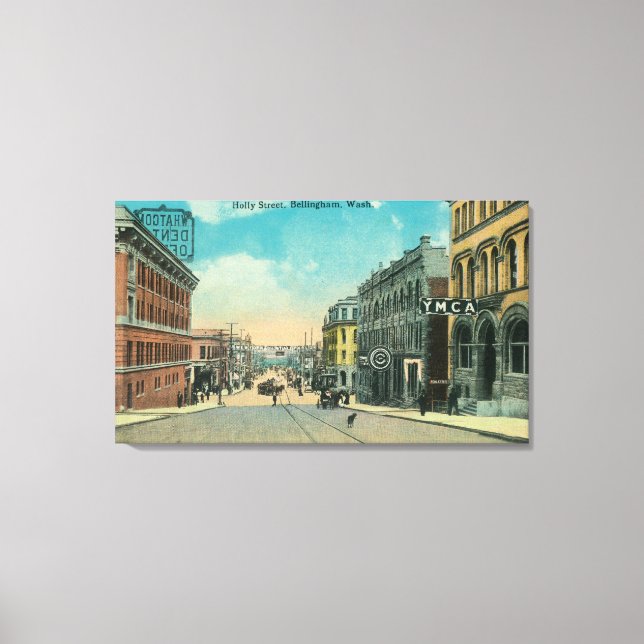 Impressão Em Tela Vista de Holly Street YMCABellingham, WA (Frente)