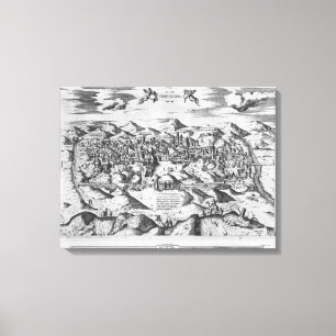 Impressão Em Tela Vista de Jerusalem, 1570?